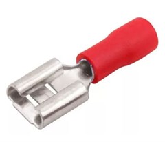 TERMINAL FEMEA FIO 0,5-1,0MM VERM C/50