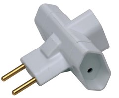PINO 3 SAIDAS 10A 2P BRANCO (57400/071)