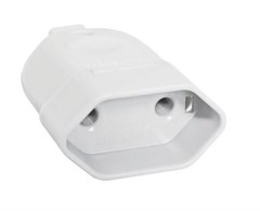 PINO FEMEA 10A 2P BRANCO