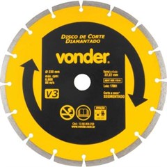DISCO DIAMANTADO  230MM V3 SEGMENTADO