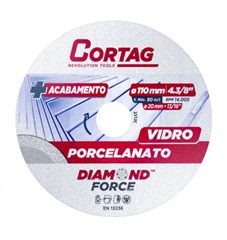 DISCO DIAMANTADO   110MM VIDRO E PORCELANATO