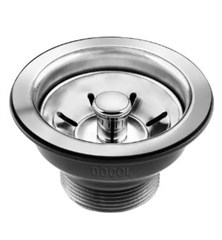 VALV PIA AMERICANA INOX 4.1/2 LUXO C/ CESTINHA