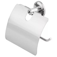 PAPELEIRA P/BANHEIRO TAMPA ACO INOX ALUM. STANDER
