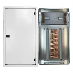 QUADRO DIST TRIF EMB 44DIN C/BARRAMENTO 150A