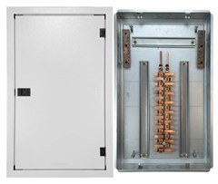 QUADRO DIST TRIF EMB 34DIN C/BARRAMENTO 150A