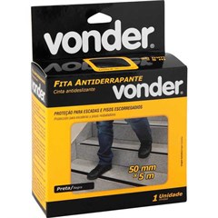 FITA ANTIDERRAPANTE 50MMX5M PRETA VONDER