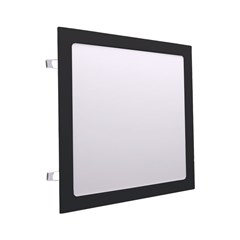 PAINEL LED PRETO EMB 3.000K 18W 21CM BIV