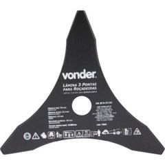 LAMINA 3 PONTAS P/ROCADEIRA 255X25,4X3,0MM