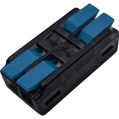 CONECTOR DE EMENDA E DERIV. 0,5-4MM 2P PT/AZUL