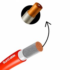 FIO FLEXIVEL SOLAR 0,6/1KV 6MM VERMELHO MT