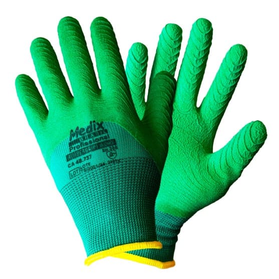 LUVA RUBBERGRIP BORRACHA CORRUG. VERDE  9-G