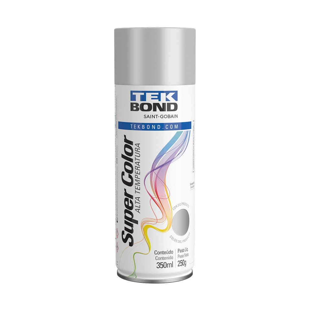 TINTA SPRAY  ALTA TEMP 350ML ALUMINIO