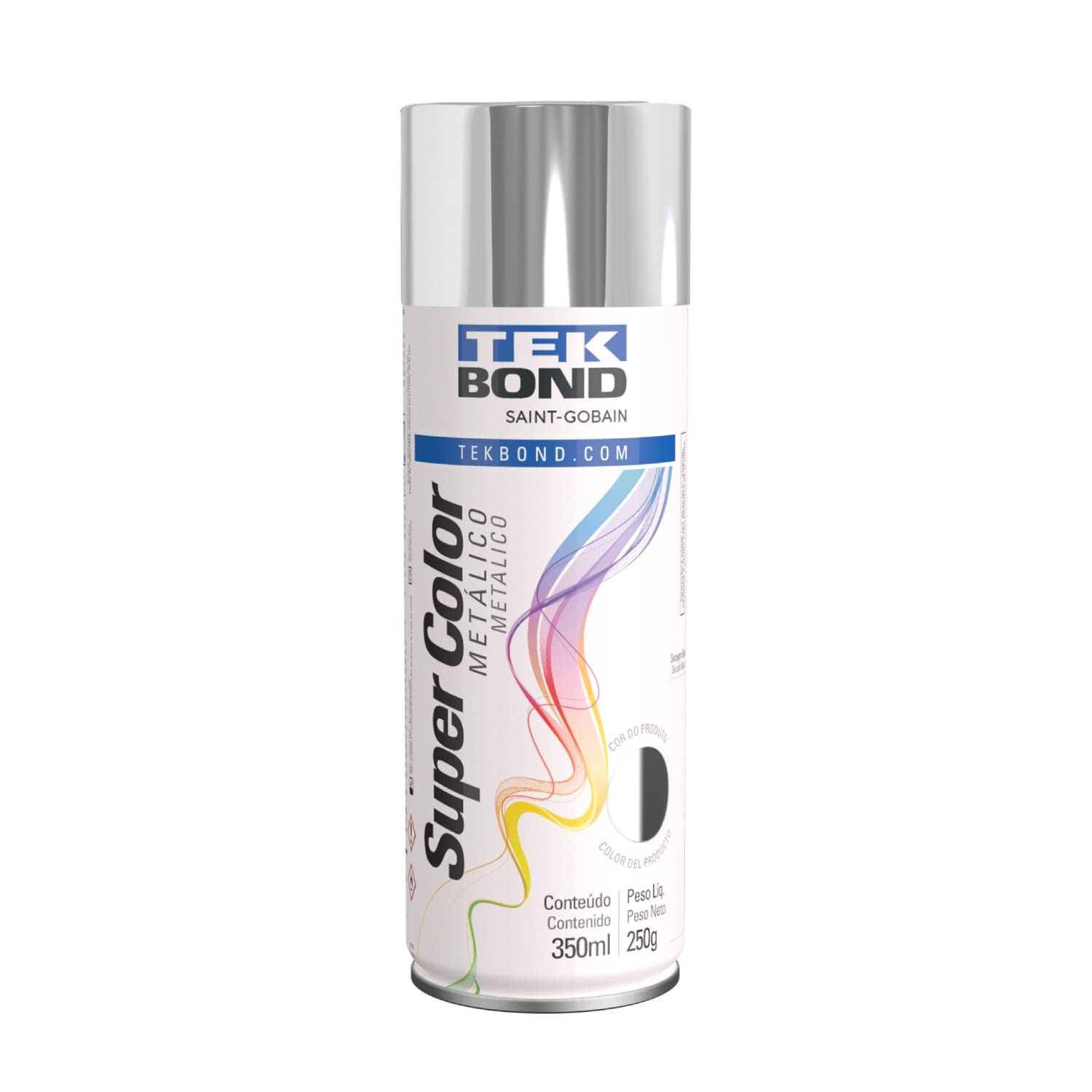 TINTA SPRAY  CROMADO METALICO 350ML