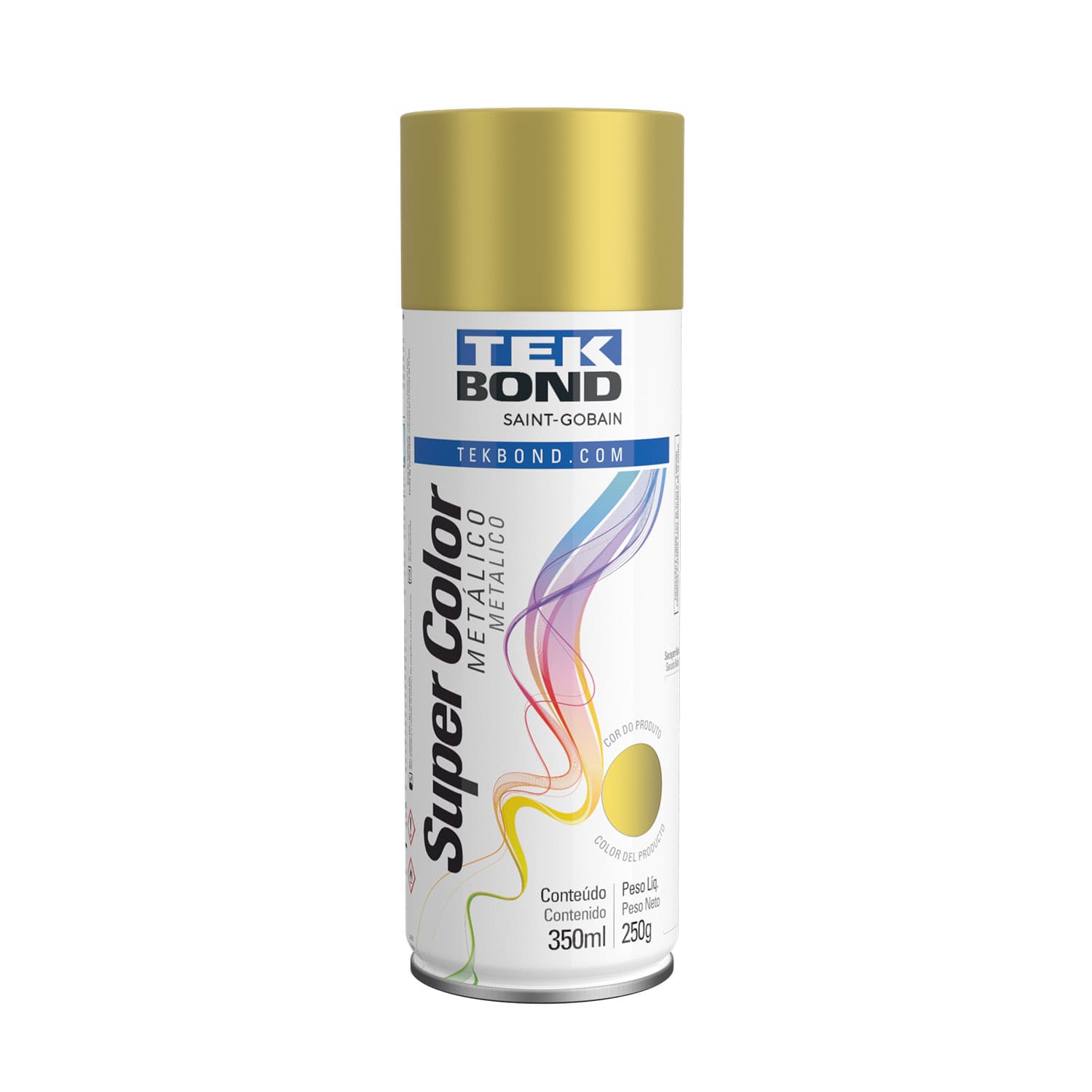 TINTA SPRAY  METALICO 350ML DOURADO