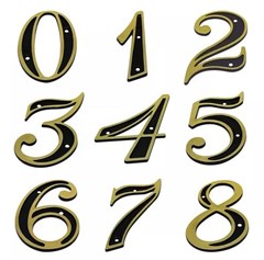 NUMERO RESIDENCIAL DOURADO 5