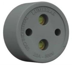 TOMADA POLARIZADA FIBRA 2 X 30A 500V*