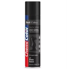 TINTA SPRAY USO GERAL 400ML PRETO FOSCO