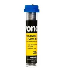 SOLDA ESTANHO EM FIO 1MM 25G TUBINHO