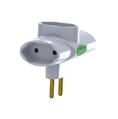 PINO 3 SAIDAS  10A 2P BRANCO (DN1511)