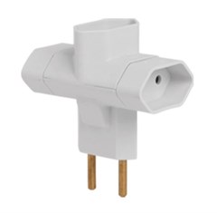 PINO 3 SAIDAS   10A 2P BRANCO