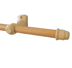 VARAO PARA CORTINA 2M MARFIM C/KIT
