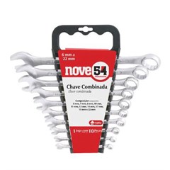 JOGO CHAVES COMBINADAS  6 A 22MM 10PCS