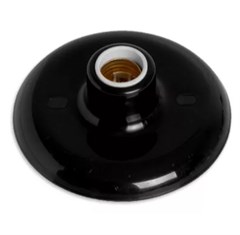 PLAFONIER SOQ PORC E-27   PRETO