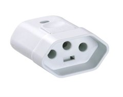 PINO FEMEA 10A 2P+T BRANCO (57402/053)