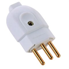 PINO MACHO  20A 2P+T BRANCO (57402/007)