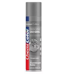 TINTA SPRAY USO GERAL 400ML ALUMINIO P/ RODAS