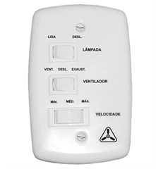 CHAVE   3 VEL 1 LUZ 127V C/ CAPACITOR