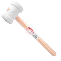 MARTELO BORRACHA AZULEJISTA BRANCO  40MM