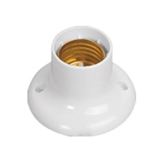 SOQUETE TETO FIXO   BRANCO E-27 250V 150W (1607)