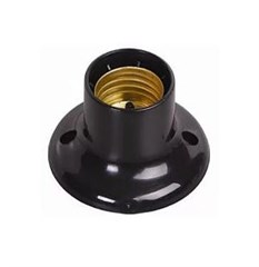 SOQUETE TETO FIXO   PRETO E-27 250V 150W (1606)