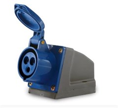 TOMADA INDUST. SOB. 220V 3P+T 32A AZUL TSS-4209