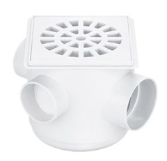 CAIXA SIFONADA QUAD  BCA 100X100X50MM (259)
