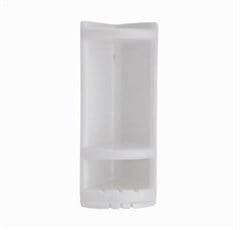 PORTA SHAMPOO PVC CANTO PAREDE BRANCO