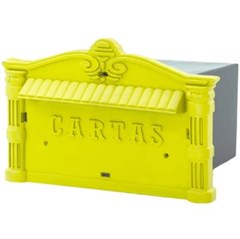 CAIXA CORREIO  PVC EMBUTIR/GRADIL CASINHA AM (1559