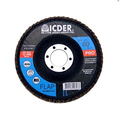 DISCO DE LIXA FLAP PRO 114X22,2MM  #60*