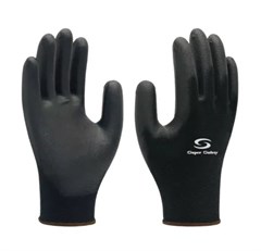 LUVA MALHA PALMA PU MULTITATO PRETA SS1003 10-GG