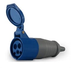 ACOPLADOR INDUSTRIAL 220V 32A 3P+T AZUL ACS-4259