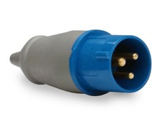 PLUGUE INDUSTRIAL 220V 2P+T 32A AZUL PLS-3276