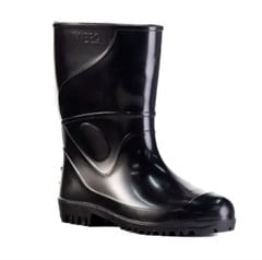 BOTA PVC PRETA C/FORRO CANO MEDIO N.38