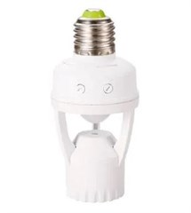 SENSOR PRESENCA + FOTOCEL.BASE SOQ E-27 BIV