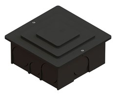CAIXA PASSAG. PVC EMB 15X15CM T.PRETA