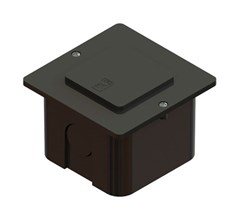 CAIXA PASSAG. PVC EMB 10X10CM T.PRETA