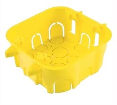 CAIXA DE LUZ PVC P/DRYWALL 4X4 AMARELA (57500/072)