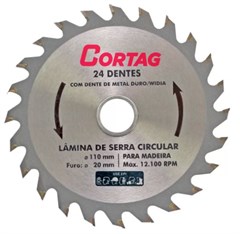 LAMINA SERRA CIRCULAR VIDEA   110X20X24D