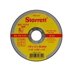 DISCO DE CORTE  INOX   115X1,0X22,2MM