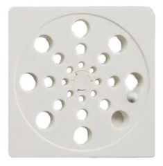 GRELHA PVC QUADRADA BCA 10CM C/FECHO